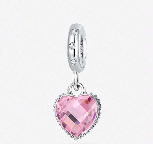 Pink Heart Charm